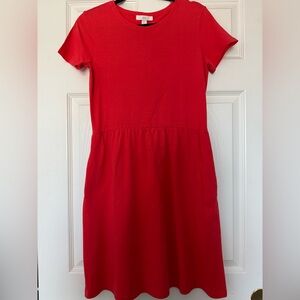 1901 Cute pink/orange/coral Short Sleeve Dress